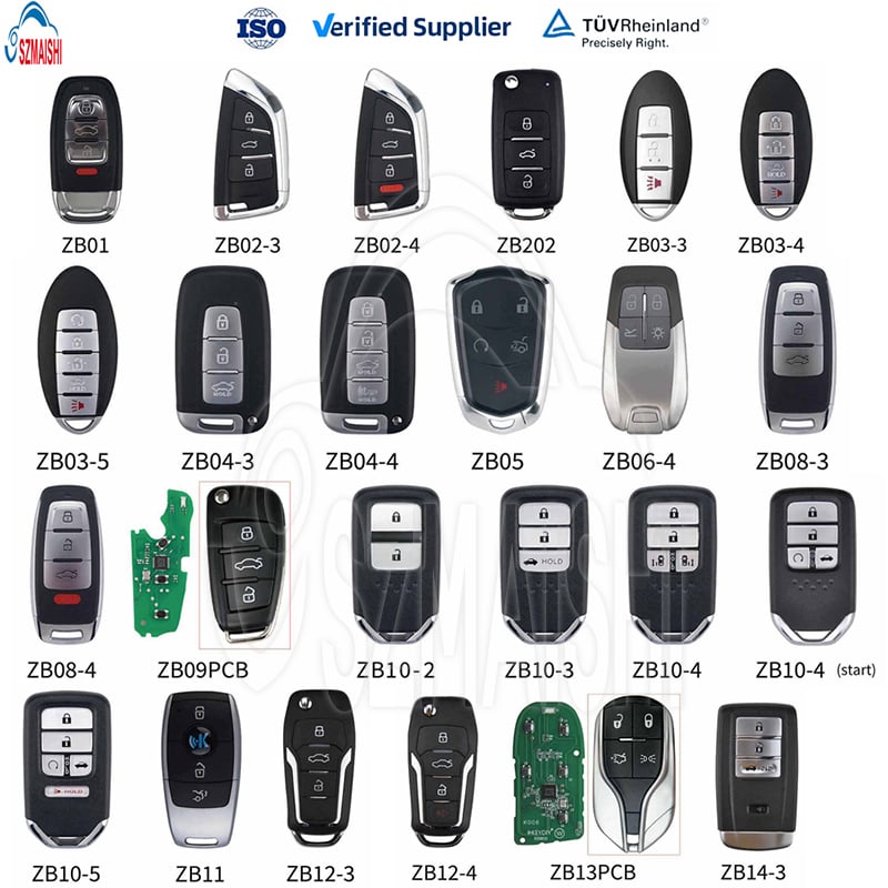 KEYDIY KD Smart Key ZB Series Multi-Button  Universal Remotes Key for KD-X2 MAX X4 Programmer