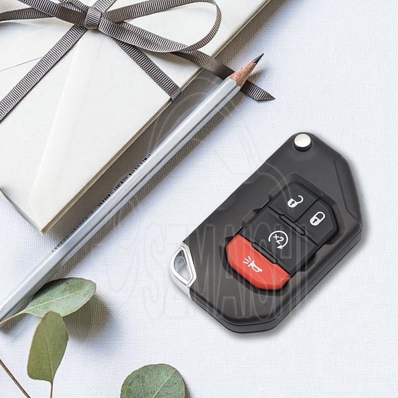 For 2018-2024 Jeep Wrangler Gladiator 4-Button Smart Flip Key 68416784AA OHT1130261 SIP22 Aftermarket