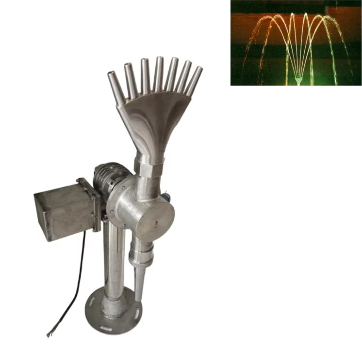 Beautiful 1D 2D 3D Digital Water Fountain Nozzle with Colorful LED Lights for Outdoor Use