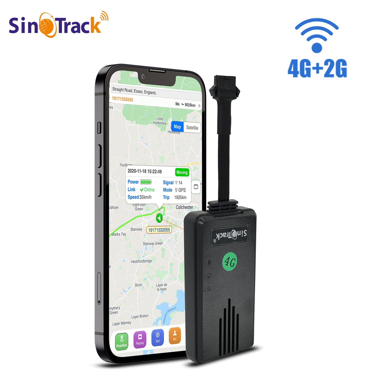 SinoTrack New Desgin ST-906L 4PIN Motorcycle Vehicle Tracking Device 4G ...