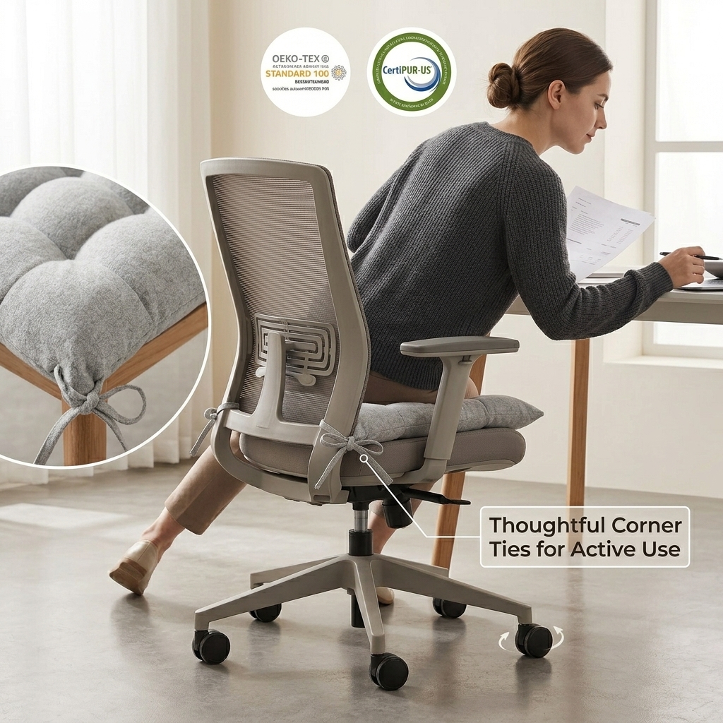 Coussin de siège haut de gamme pour les longues périodes assises – Confort et soutien ultimes