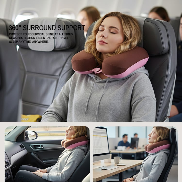 Oreillers de voyage premium en forme de U pour un confort ultime