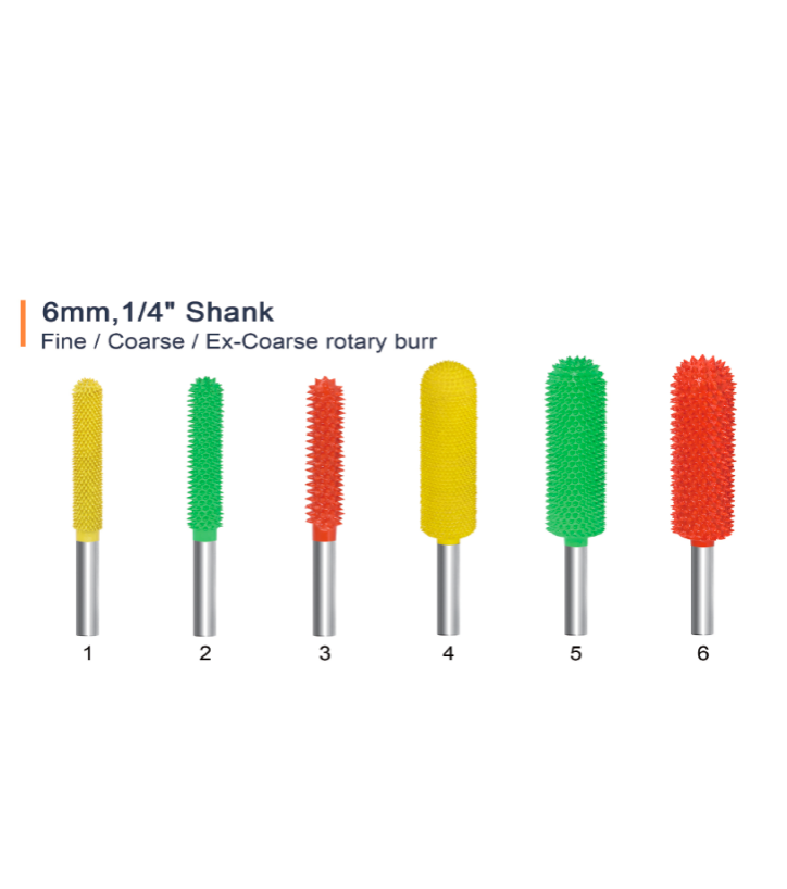 AMSUO Flame Burrs — 20.6–22.6 mm, Fine/Coarse/Ex-Coarse