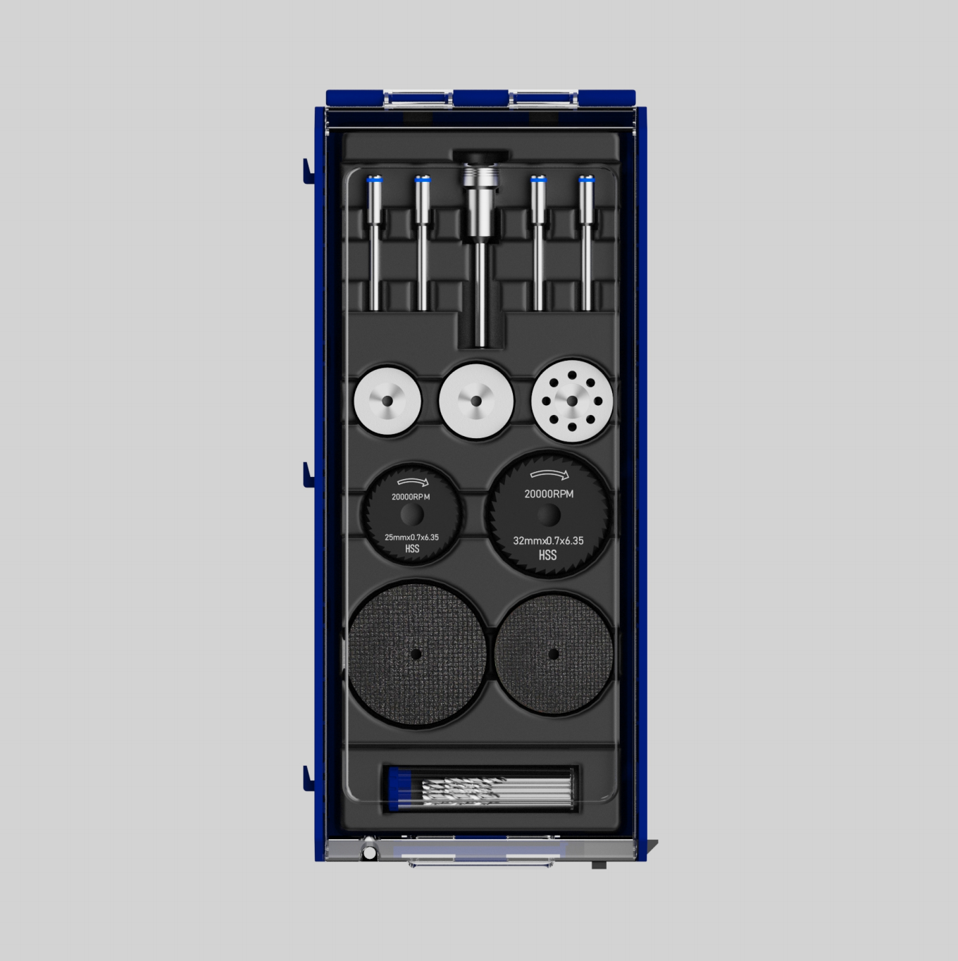 AMSUO 36-Piece Cutting Kit — Discs, HSS Blades & Drill Bits for Rotary Tools