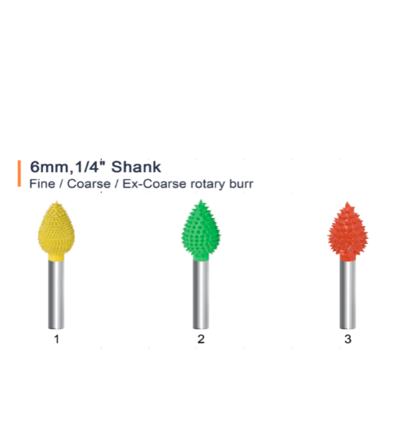 AMSUO Special-Shape Rotary Burrs — Bud & Dove Tail Acute