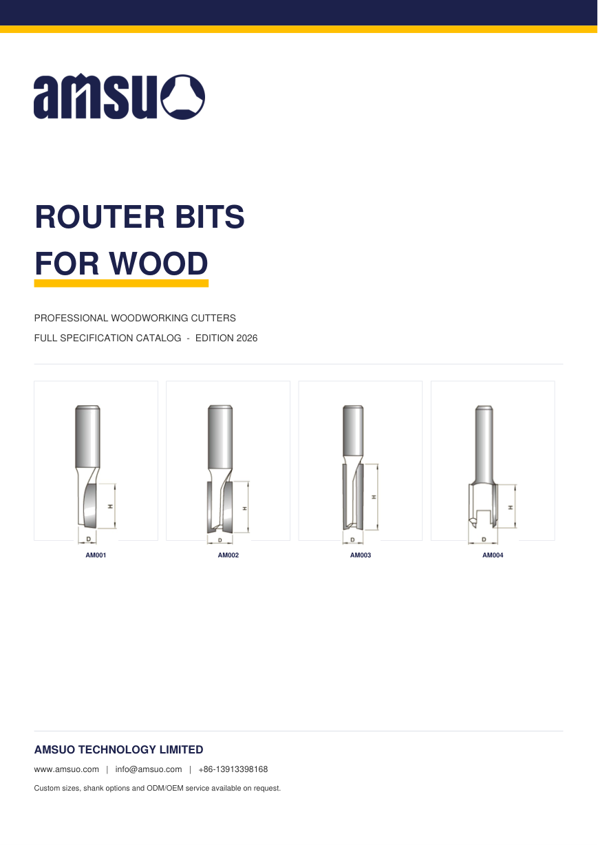 Amsuo Catalog_Router Bits for wood