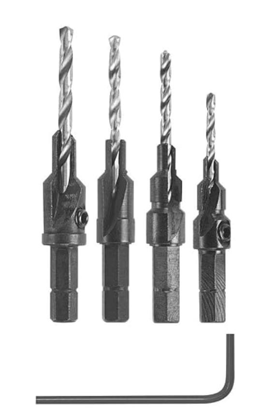 Wood Countersink Drill Bit | Carbon Steel + Alloy Countersink | AMSUO Industrial Tools