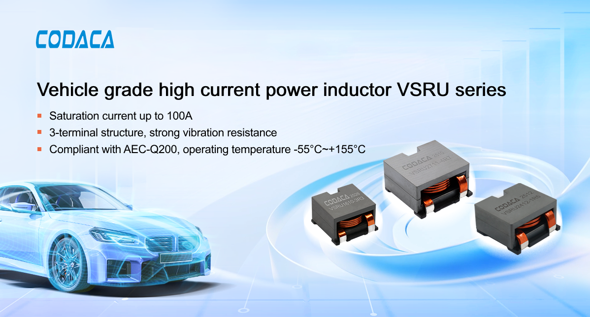 automotive-grade high current power inductor VSRU series
