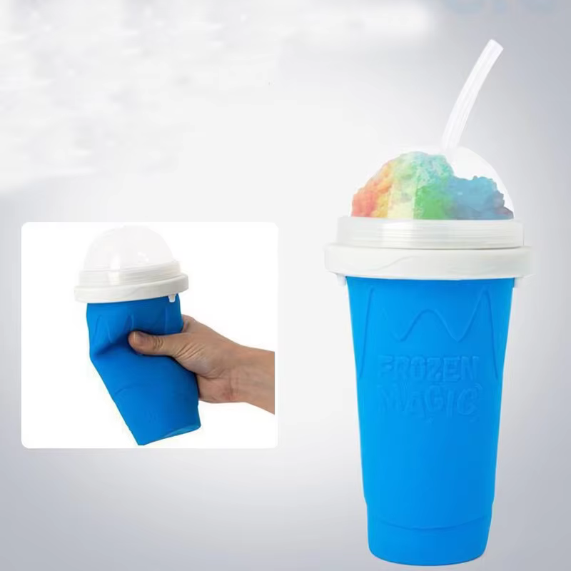 350ml Quick-frozen Smoothies Durable Ice Cream Squeeze Quick Cooling Milkshake Bottle Smoothie Slushee Slush Maker Cup supplier