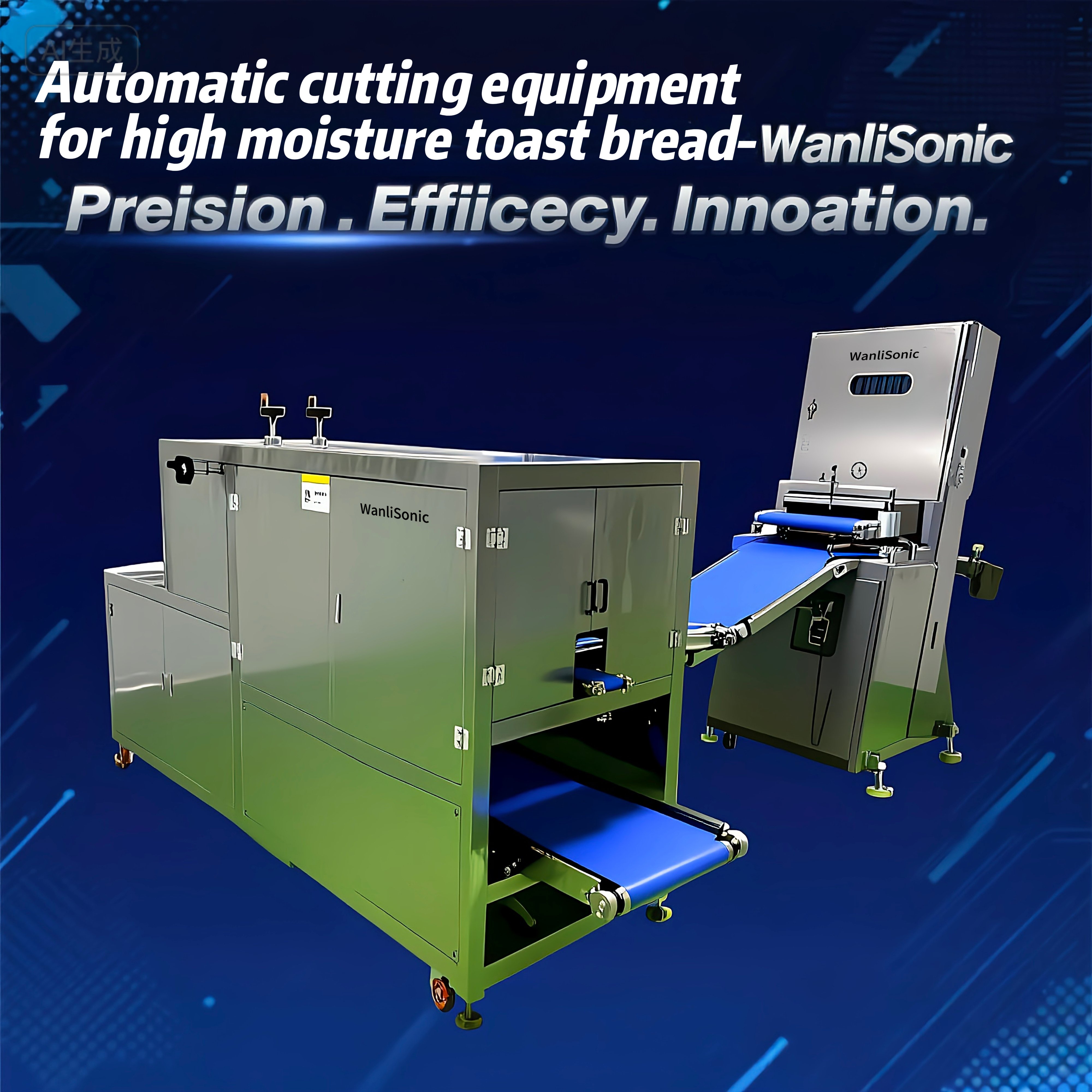 Wanli 1500 típusú automata vágóberendezés pirítós kenyérhez