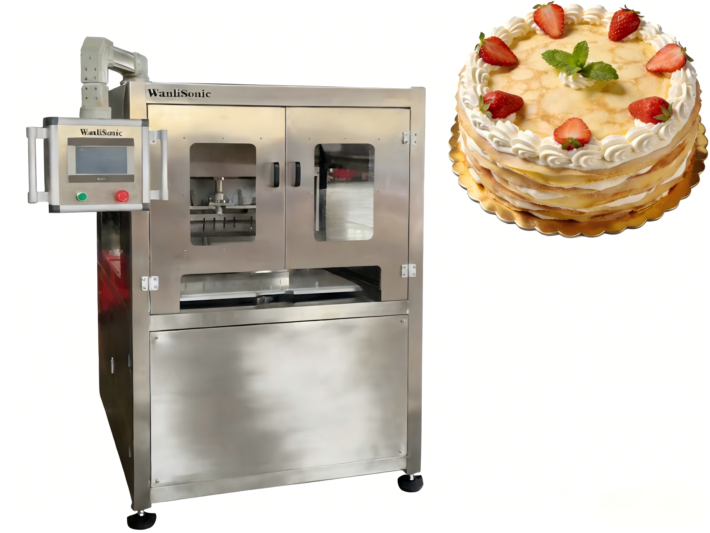 Ultrahangos mousse torta vágógép