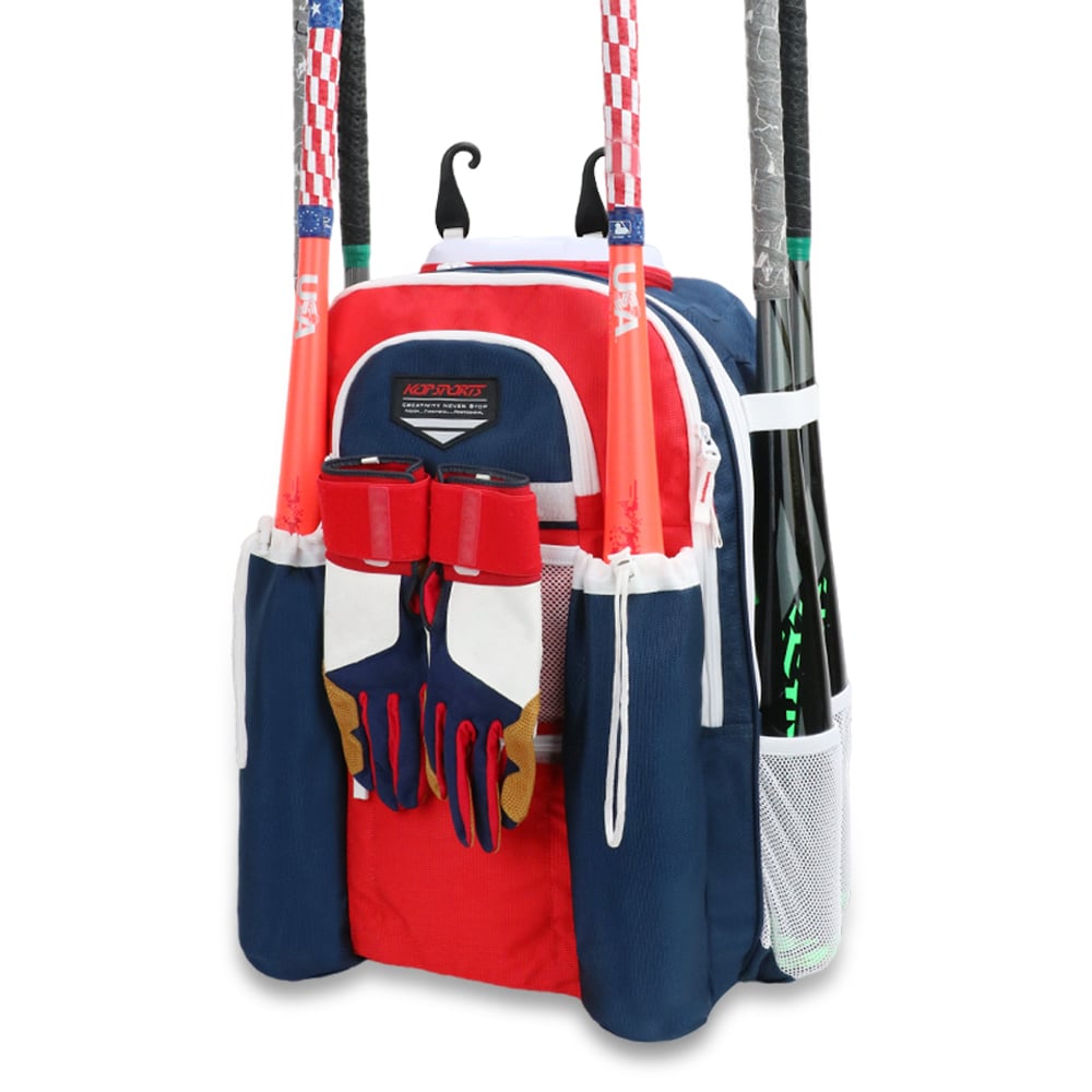 KOP OEM Wholesale High Quality Baseball Backpack Fashion Softball Bags Holds 6 Bats with Shoes Compartment