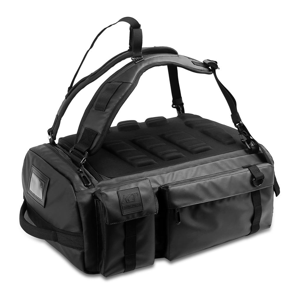 KOP OEM Water Resistant Newest Premium Sports Gym Travel Duffel Backpack Bag with EVA Hard Top and Large Main Compartment