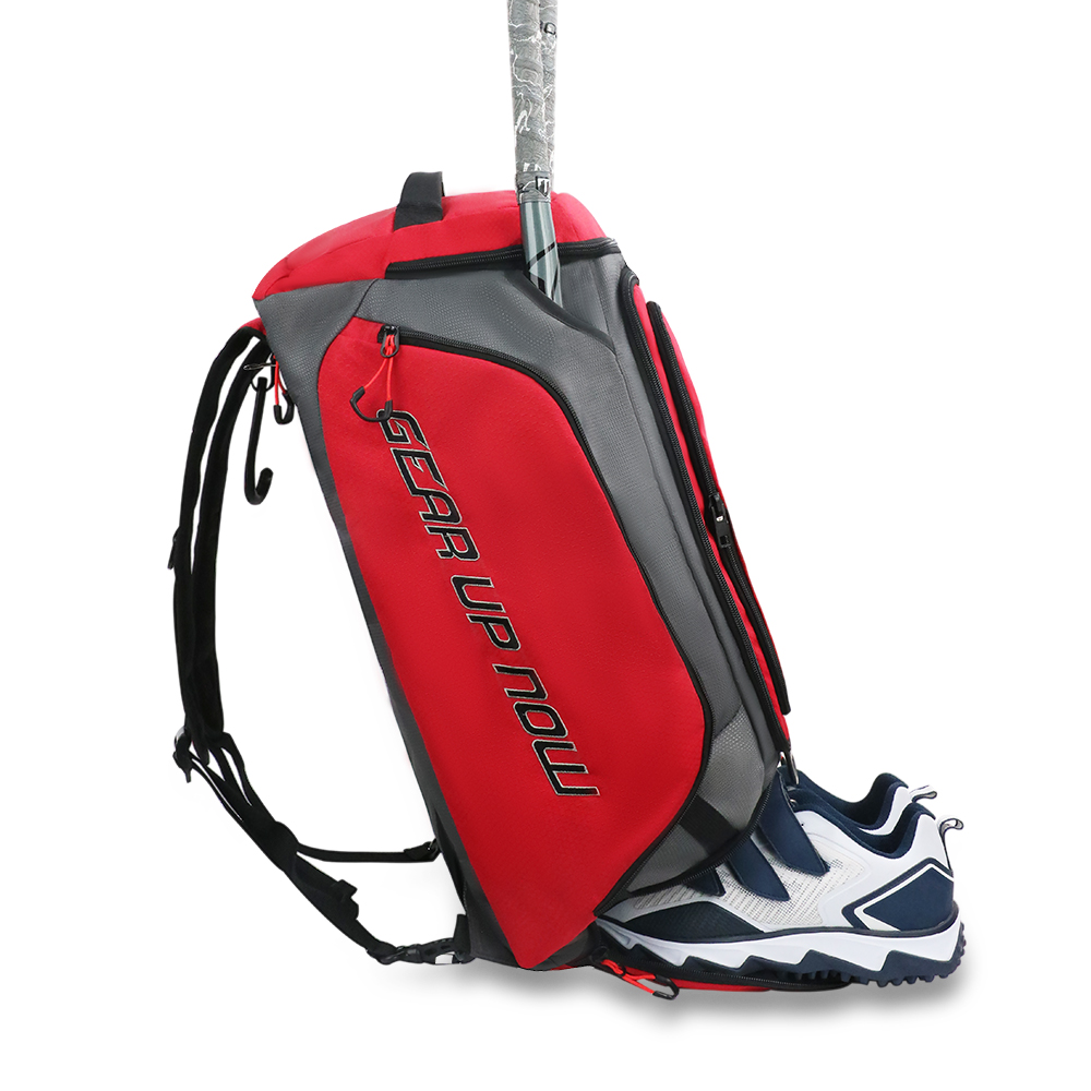 Mochila-bolso de viaje para bates de softbol y béisbol con logotipo personalizado KOP, con correas para los hombros y compartimento para calzado para jugadores