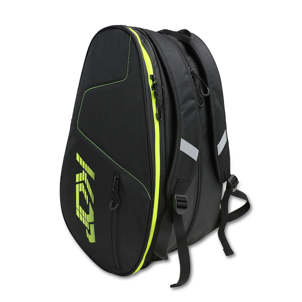 KOP Water Resistant New Arrival Custom Logo Black Pickleball Paddle Bag Backpack for Men and Women With Shoes Compartment