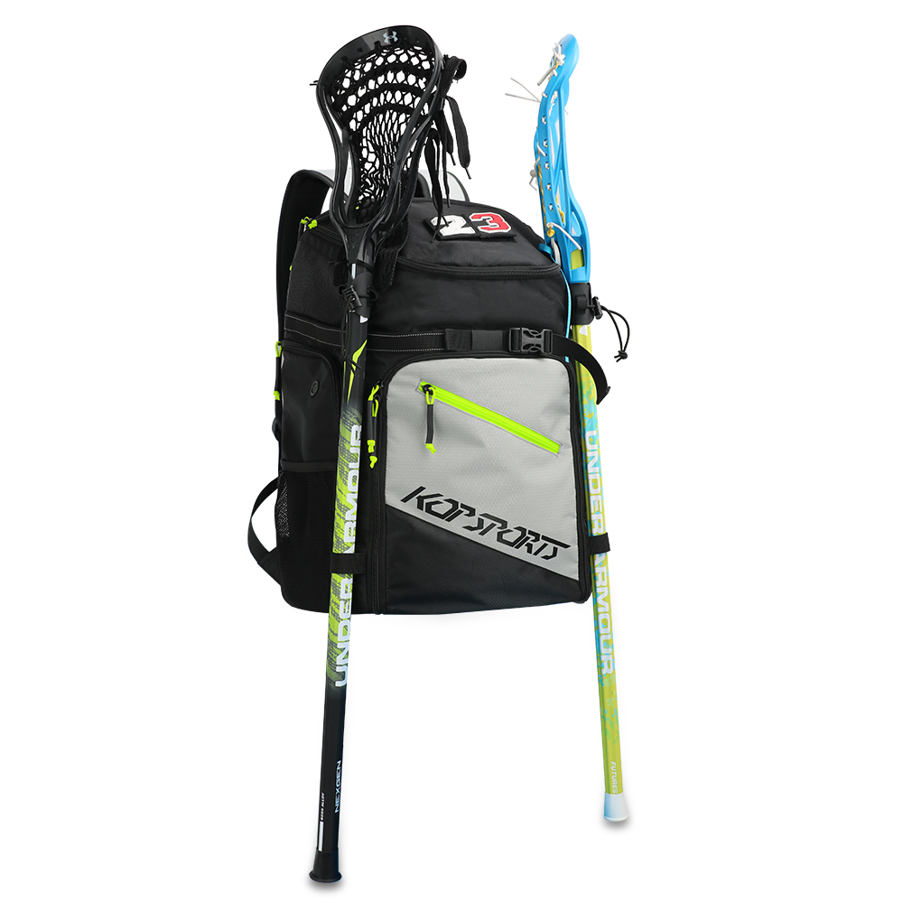 KOP OEM Custom Wholesale High Quality Premium Lacrosse Backpack with Large Compartment for Man and Women