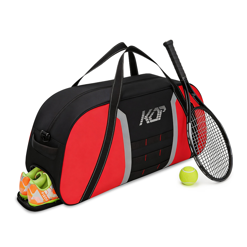 KOP Custom OEM Durable Tennis Racket Duffel Bag with 6PK Compartment and Vented Shoes Compartment