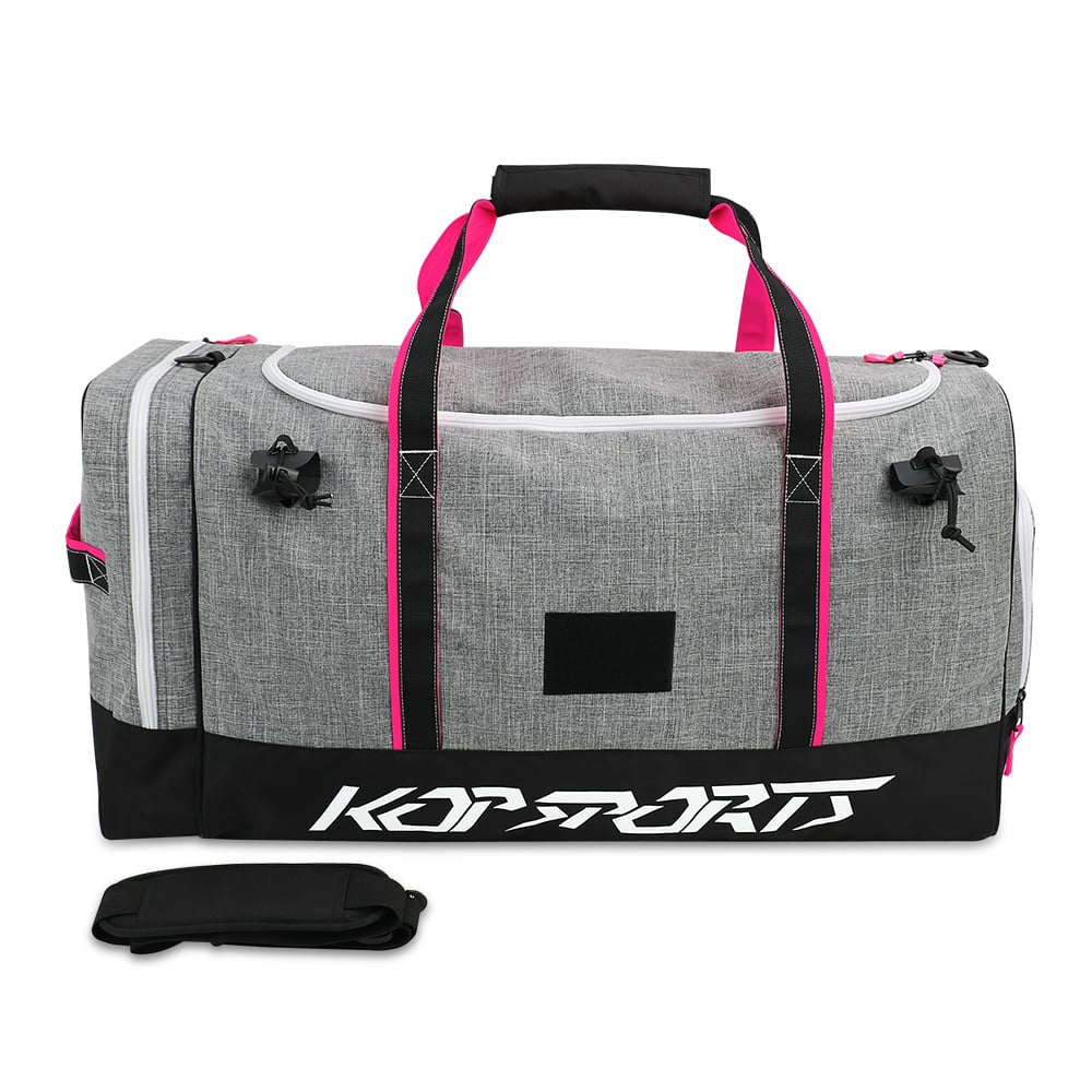 KOP OEM Custom Wholesale Large Capacity Lacrosse Equipment Duffel Bag with Shoes Compartment for Players