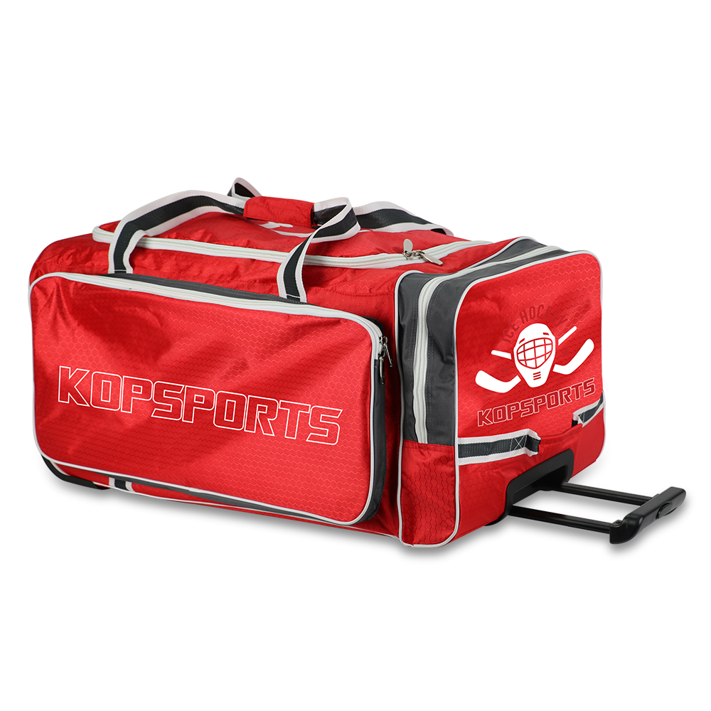 KOP OEM Customized High Quality Large Capacity Rolling Ice Hockey Equipment Bag for Men and Women with Wheels
