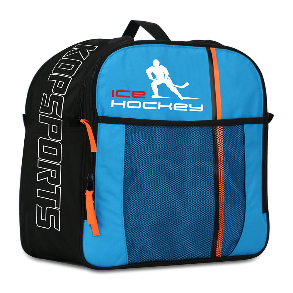 KOP OEM Custom Heavy Duty Professional Ice Hockey Skates Bag for Men and Women with Protective Lining and Extra Pockets