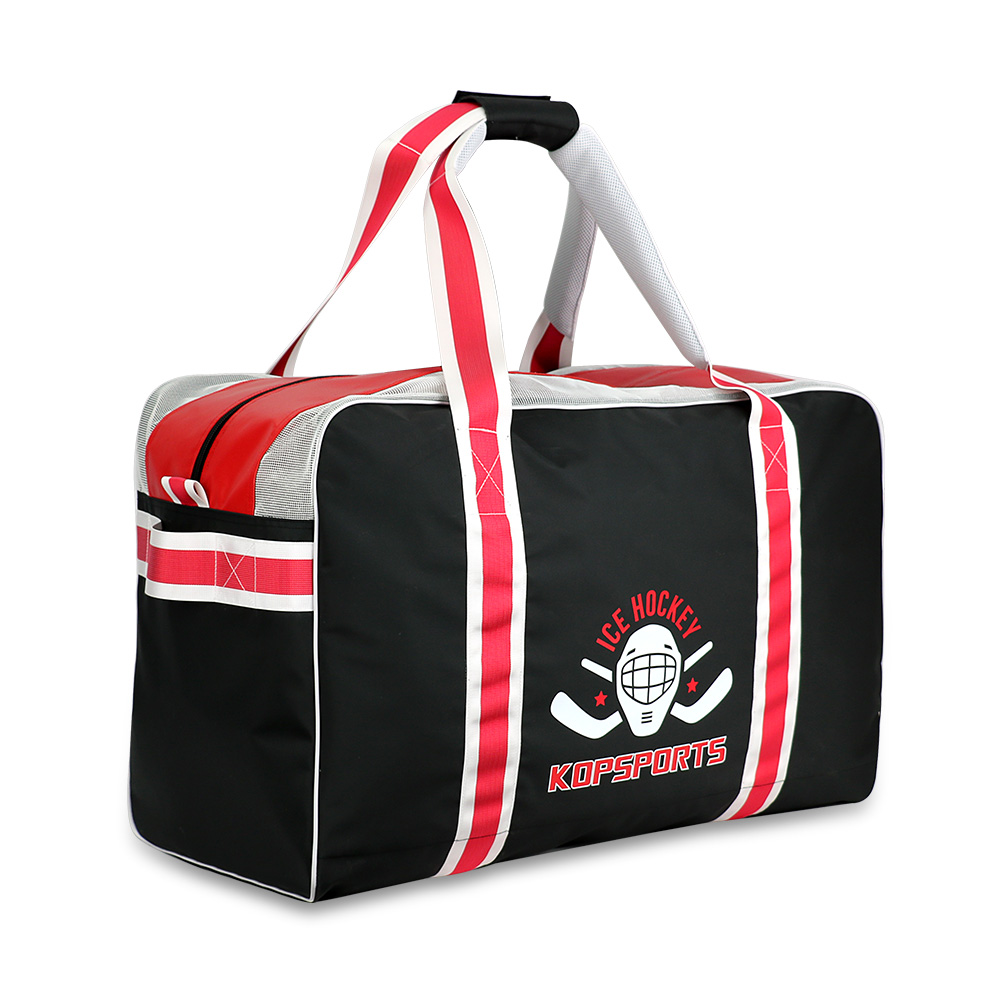 KOP OEM Custom Waterproof Large Capacity Ice Hockey Equipment Bag with Padded Shoulder Straps and Vented Compartment for Players