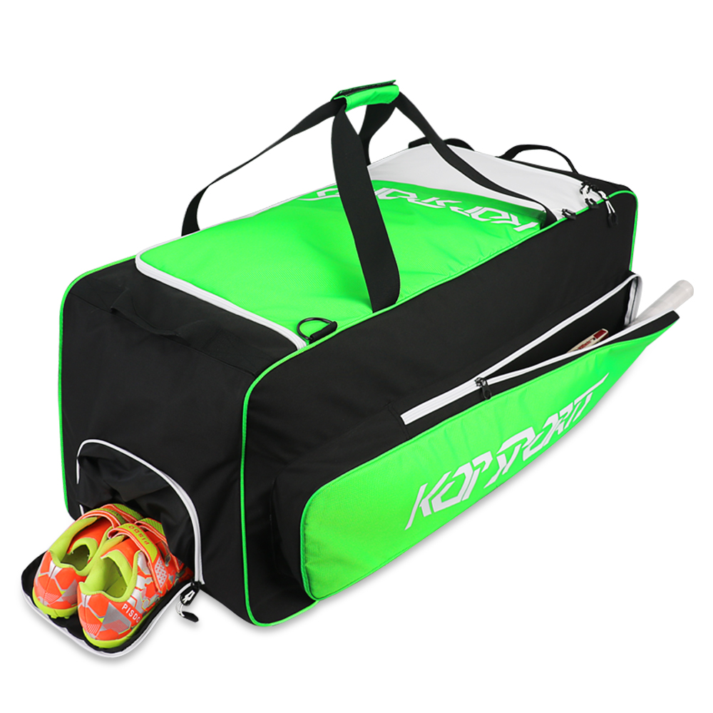 KOP OEM Hot Selling Custom Logo Large Capacity Cricket Kit Equipment Bag with Shoes Compartment for Tour Game Travel
