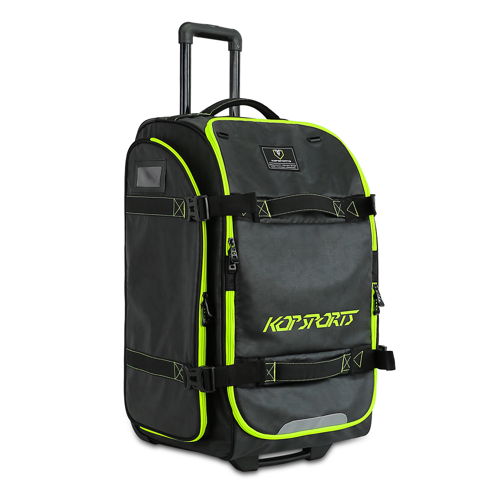 KOP OEM Waterproof Motorsport Racing Gear Helmet Equipment Bag with Wheels and Protective Storage Compartment for Travel
