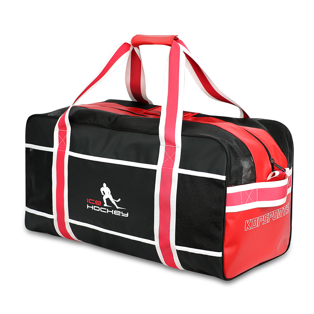 KOP OEM Custom Water Resistant Large Capacity Ice Hockey Equipment Bag with Vented Main Comartment for Players