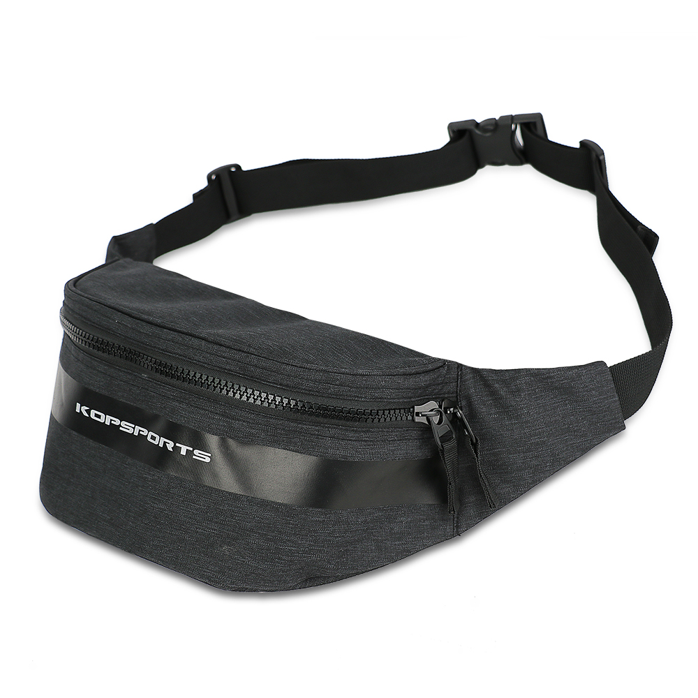 KOP OEM High Quality Waterproof Custom Sports Waist Bag for Man and Women with Adjustable Strap
