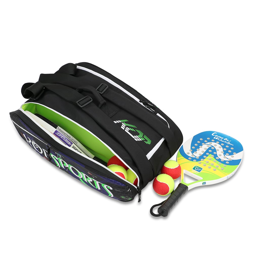 KOP OEM Luxury Custom Logo Full Sublimation Beach Tennis Bag With Shoes Compartment for Men and Women