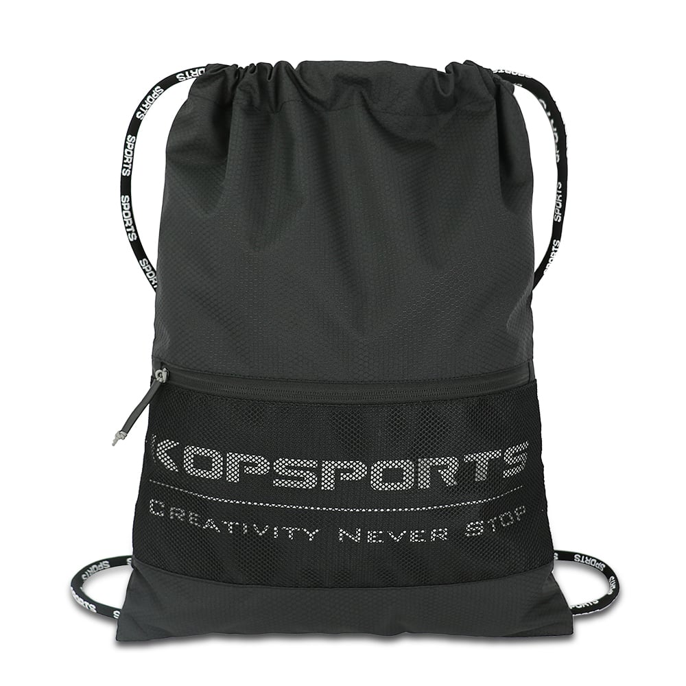 KOP OEM Wholesale New Design Customized Drawstring Backpack Bag for Casual Daily & Outdoor Sports Use with String Closure