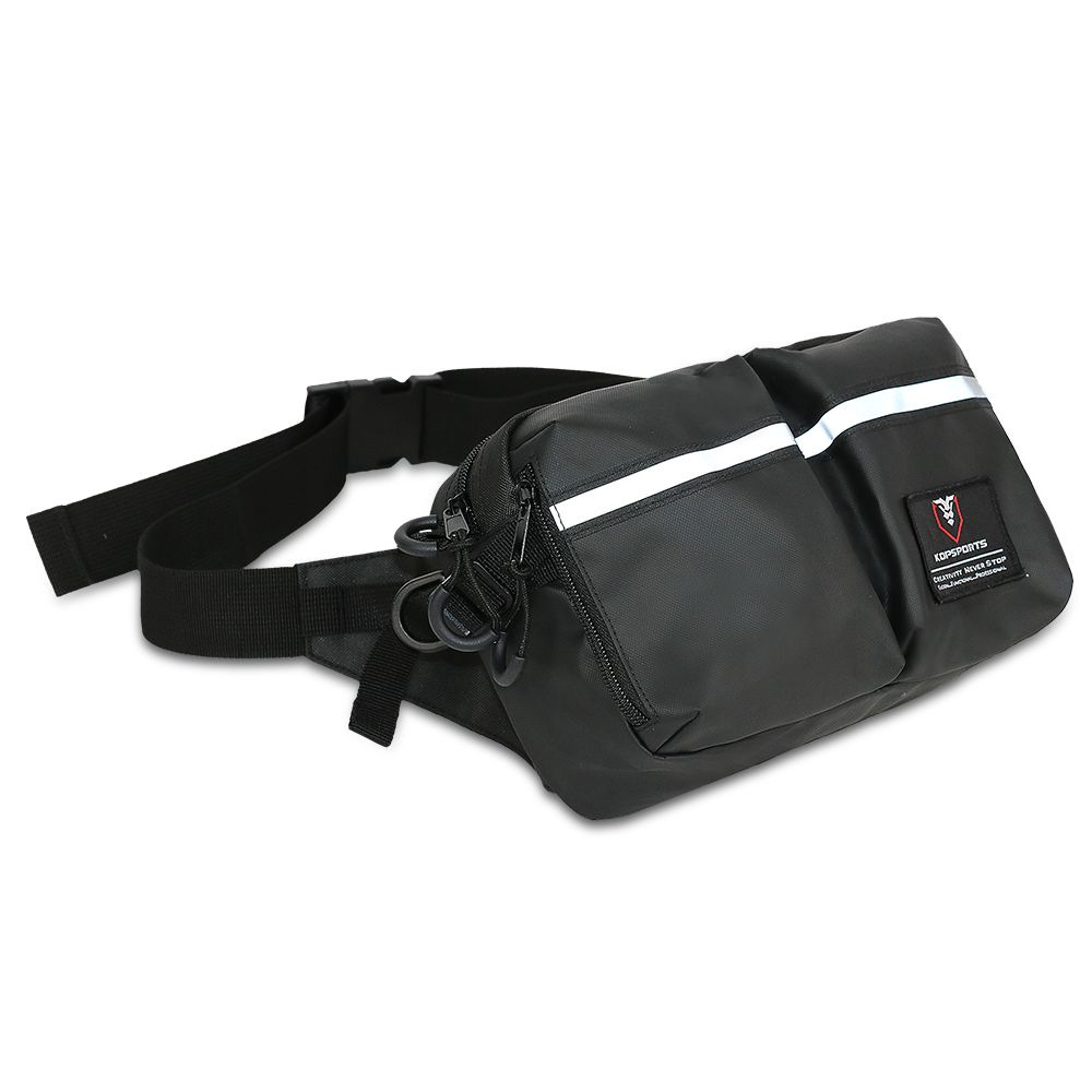 Bolso transversal impermeable personalizado OEM KOP, unisex, premium para cintura y glúteos, para entrenamiento y viajes, con almacenamiento en múltiples bolsillos
