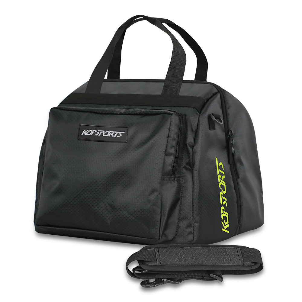 KOP OEM Custom Wholesale Competitive Price Motorcycle Helmet Basic Bag with Extra Side Pockets and Shoulder Strap