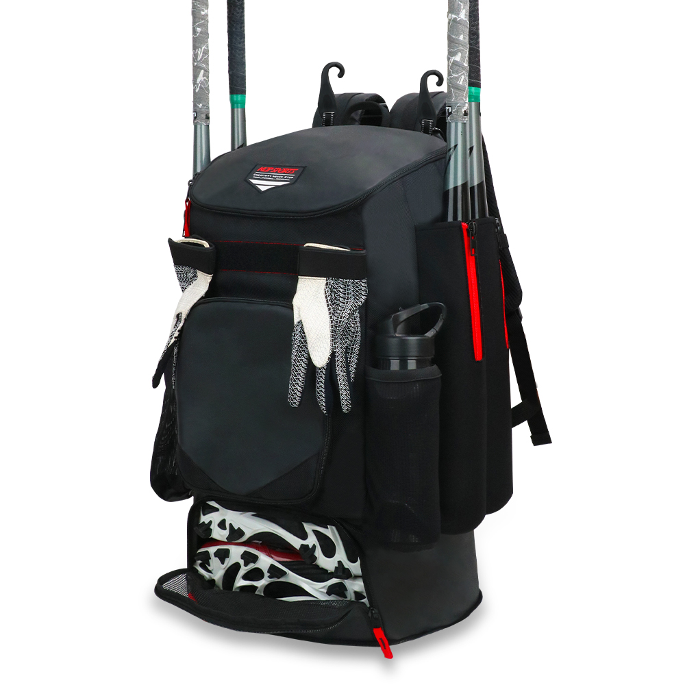 Kopbags Wholesale Custom 1680D Waterproof Baseball Softball Bat Bags Holds 4 Bats 