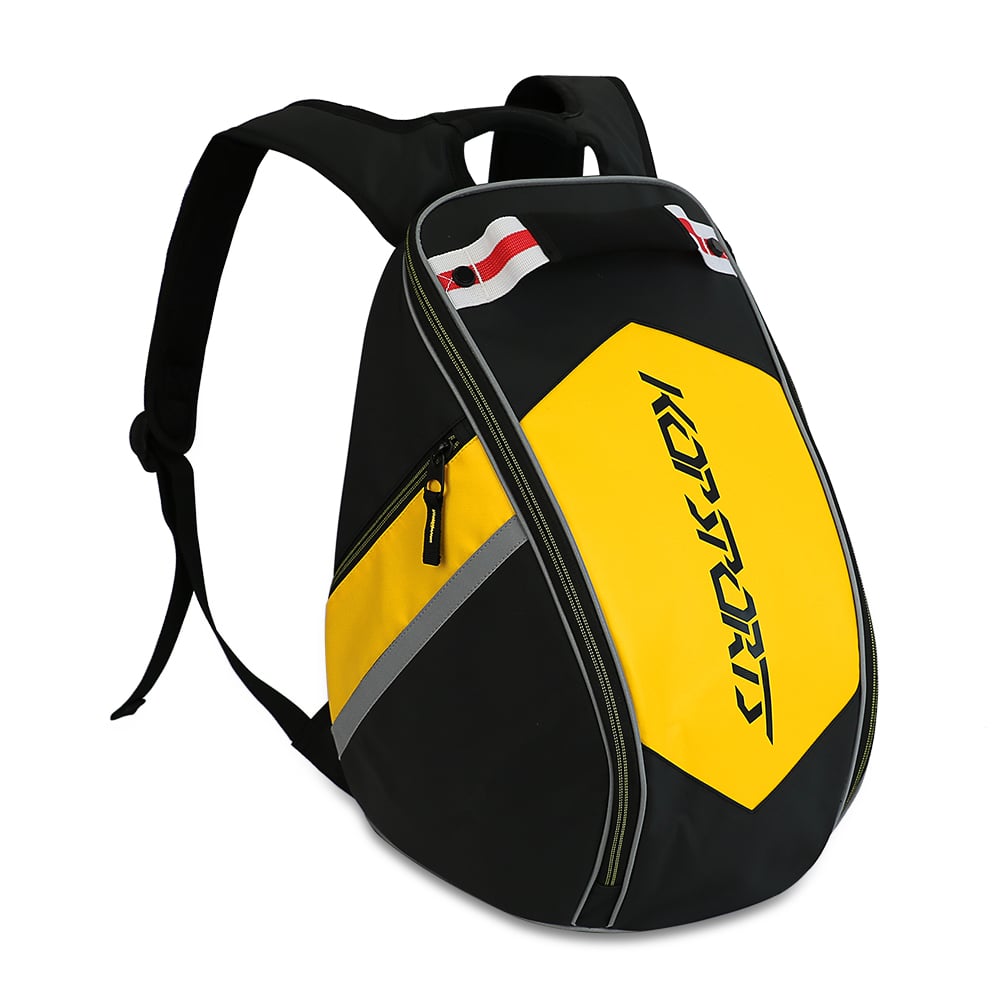 KOP OEM Branded Waterproof Motorcycle Auto Racing Helmet Bag Backpack with Shoulder Straps and Extra Pockets for Player