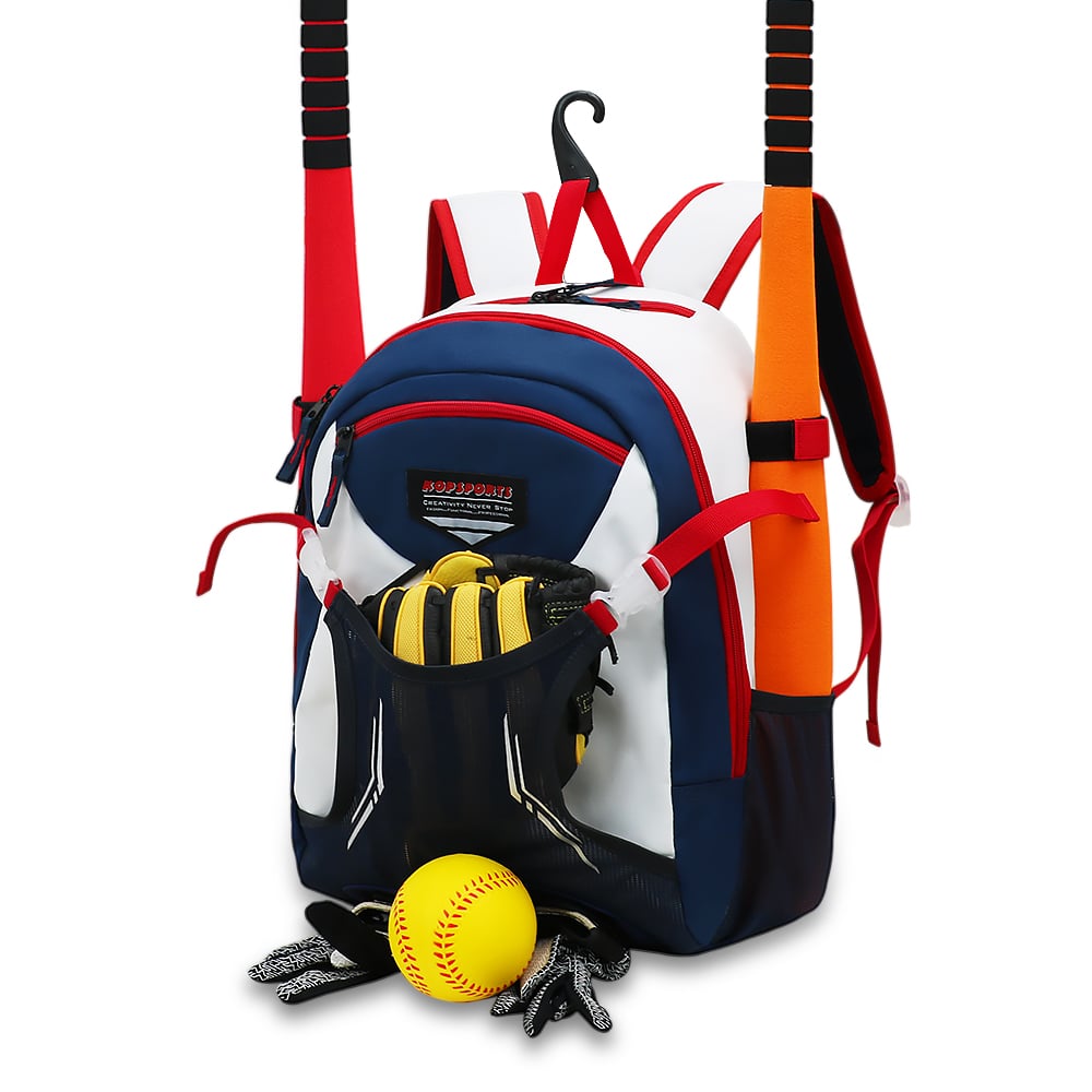 KOP Custom Wholesale Softball Bag Baseball Backpack with 2 Bats Holders for Kids