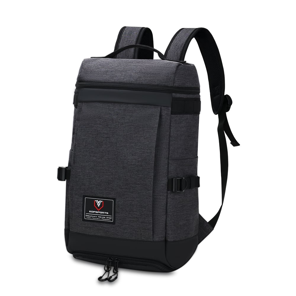 KOP OEM Water Resistant Polyester Casual Sports Backpacks with Custom Print and Shoes Compartment on Bottom