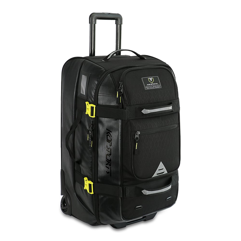 KOP OEM Large Capacity Water Resistant Customized Motorcycle Racing Gear Helmet Equipment Bag with Protective Storage and Wheels