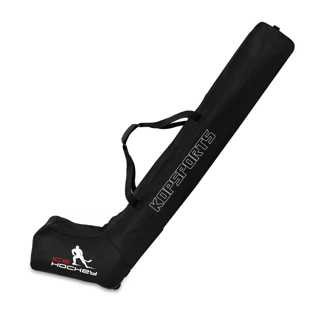 KOP OEM Custom Wholesale Heavy Duty Large Capacity Field Ice Hockey Stick Bag with Wheels for Team Player
