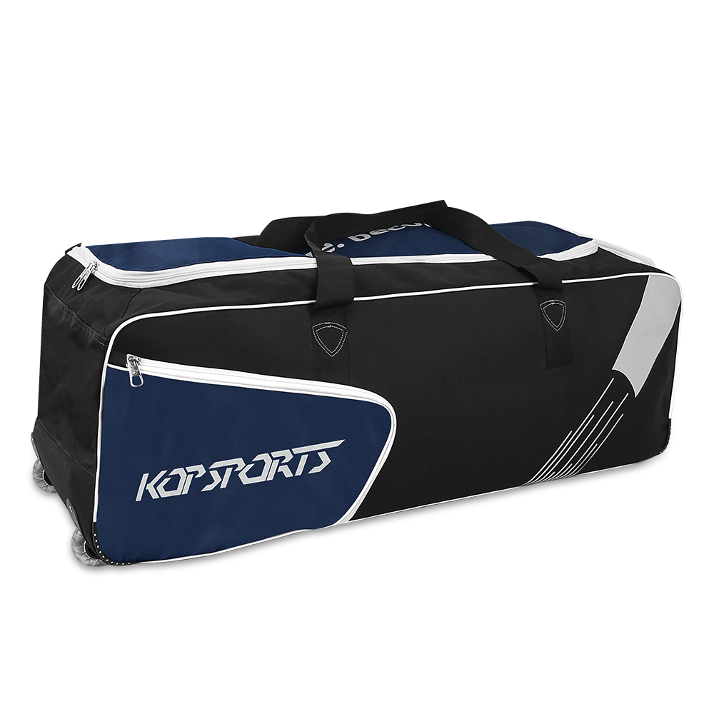 KOP OEM Custom Large Capacity Wheeled Cricket Kit Equipment Bag with Shoes Compartment for Men and Women