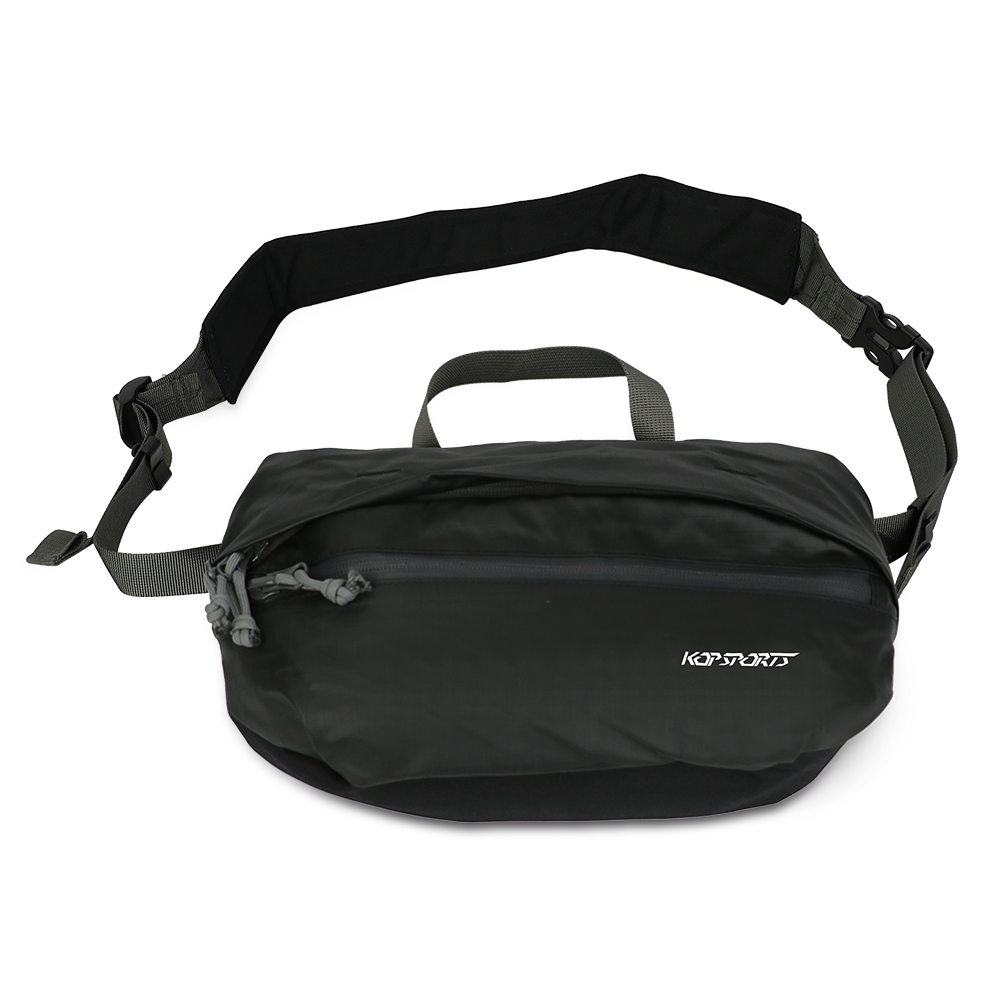 Bolsa de cintura personalizada KOP OEM, la más reciente, con marca propia, para uso casual diario y deportes al aire libre, con múltiples compartimentos