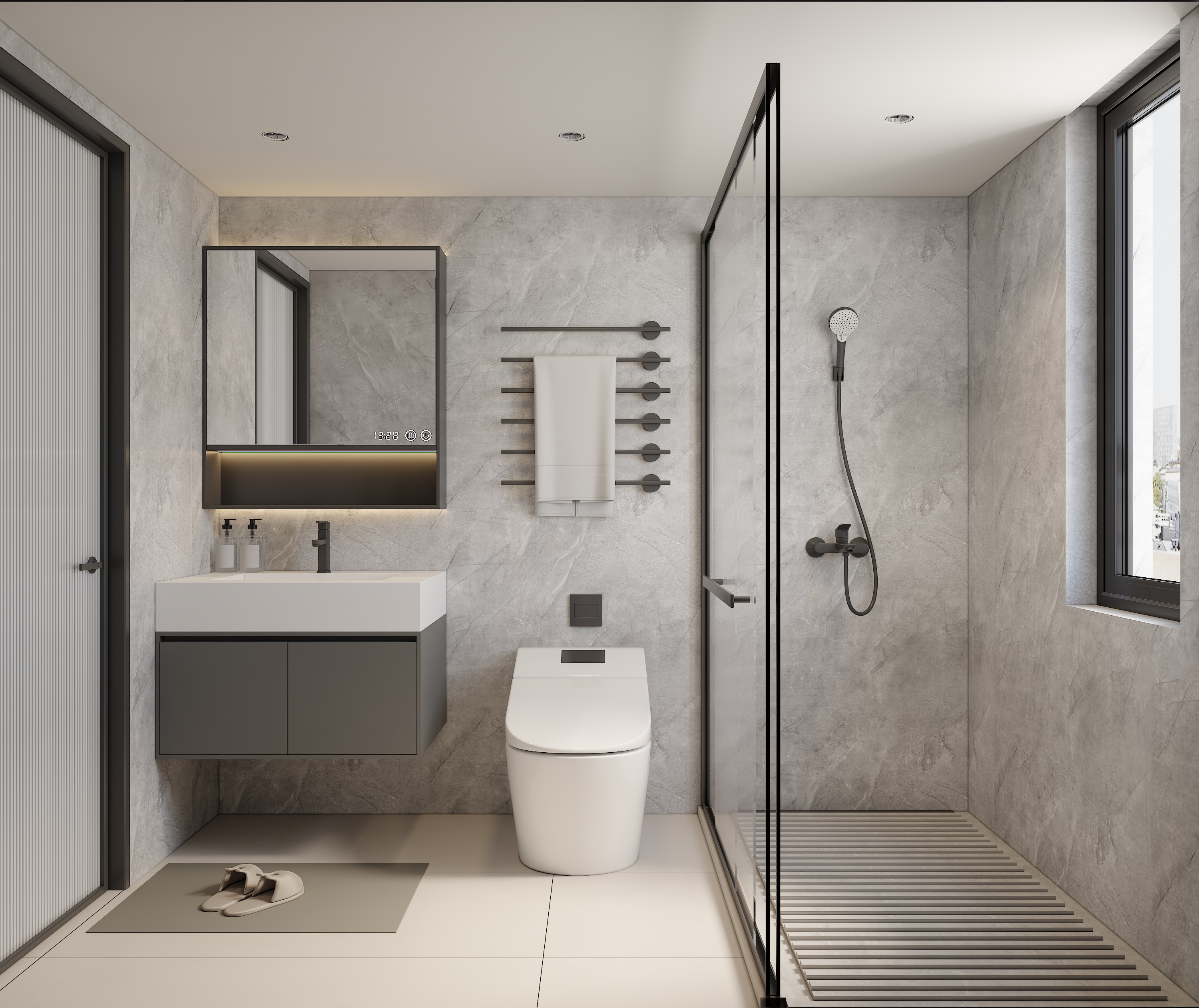 super matt pvc shower wall panels-4