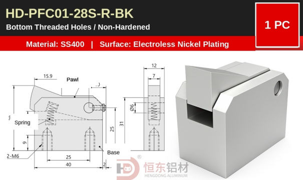 Henton PFC Pallet Backstop Components