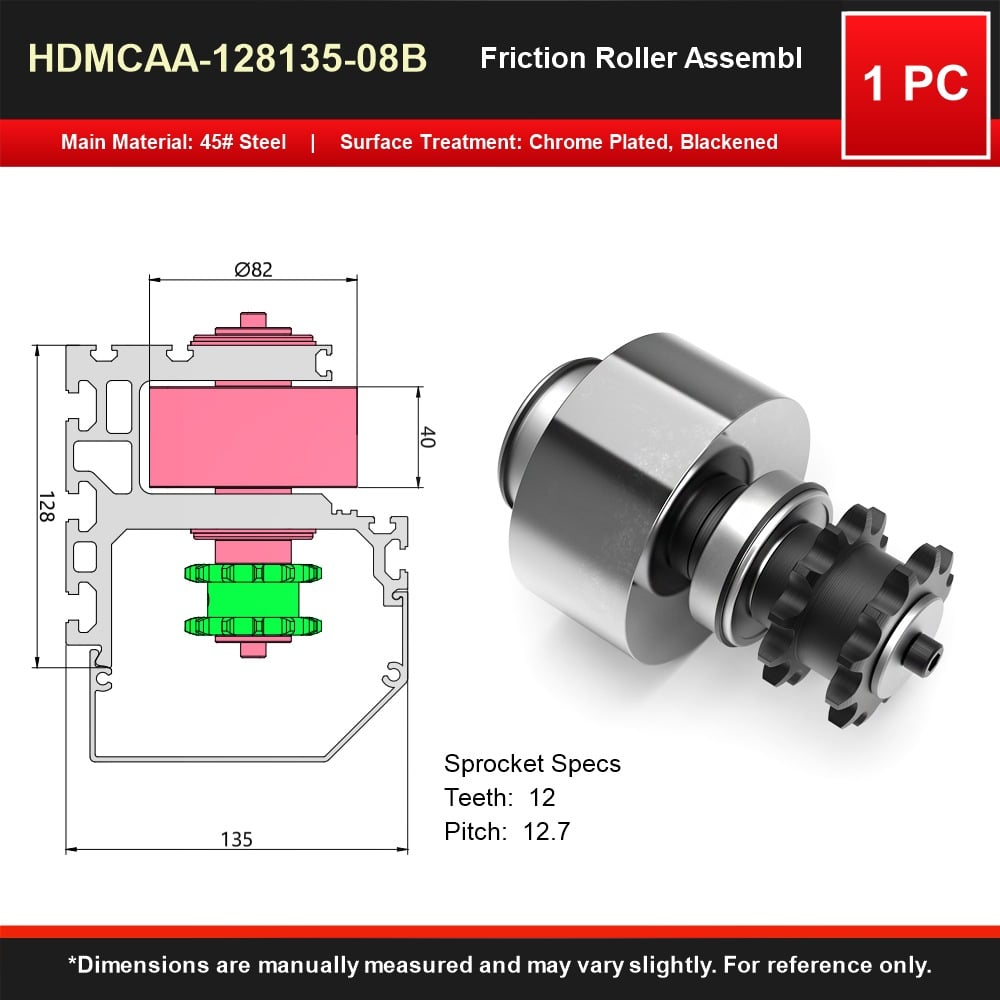 Friction Rollers for Continuous Conveying and Station-by-Station Accumulation