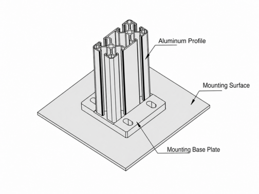 1. A Cleaner Way to Mount Vertical Aluminum Profiles