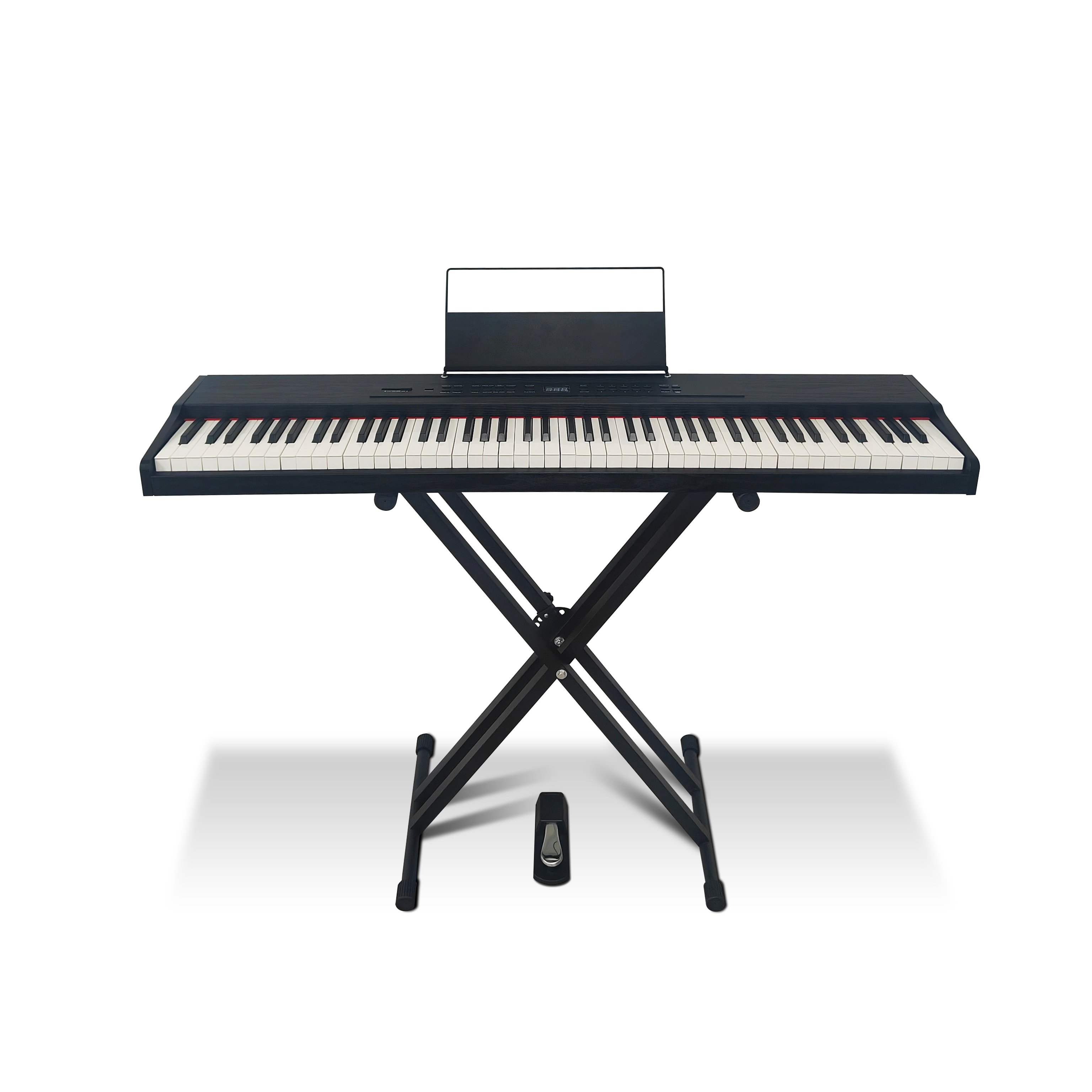 88 Key Digital Piano Keyboard with Standard Touch Keys, 128 Voices, Split, Suitable for beginners（880-X）