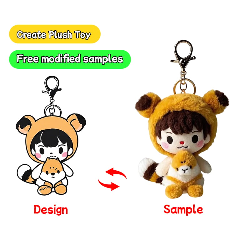What is a plush toy keyring and why are they popular?