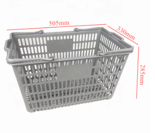 How does a plastic basket balance lightweight design and load capacity?
