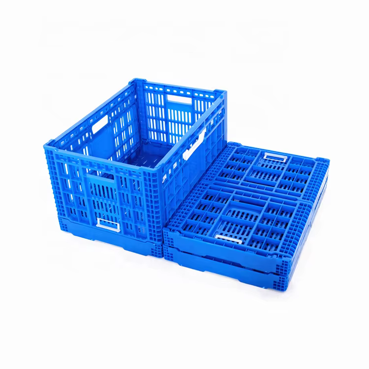Manufacturer Wholesale Large Capacity Collapsible Crates Plastic for Fruits and Vegetables