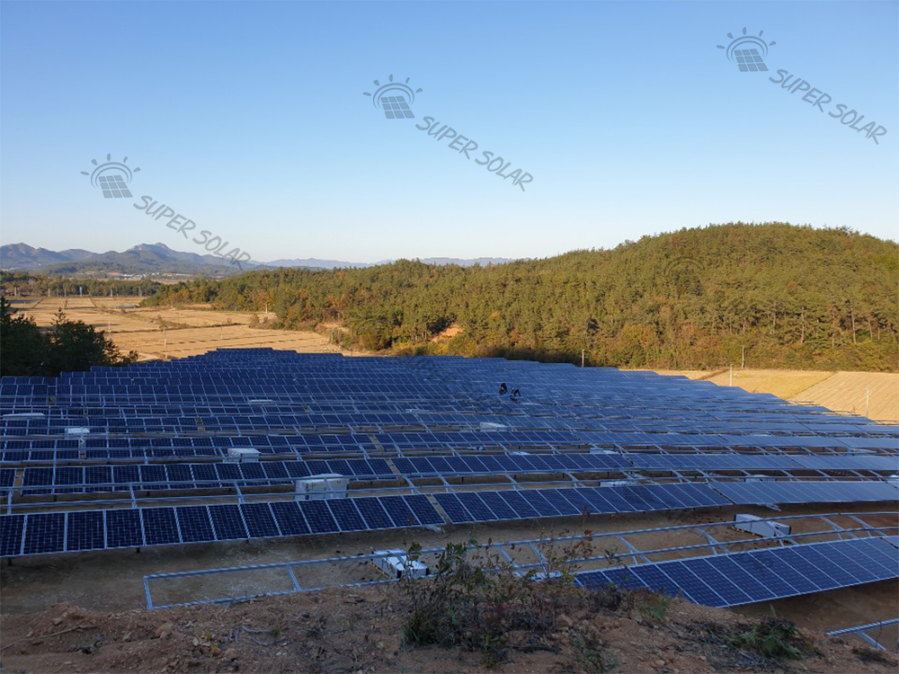 Korea Południowa 1,3 MW rozproszonej naziemnej elektrowni fotowoltaicznej